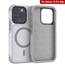 Load image into Gallery viewer, PunkCase iPhone 15 Pro Max Case, [Spartan 2.0 Series] Clear Rugged Heavy Duty Cover W/Built in Screen Protector [white]
