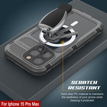 Load image into Gallery viewer, iPhone 15 Pro Max Metal Extreme 2.0 Series Aluminum Waterproof Case IP68 W/Buillt in Screen Protector [Silver]
