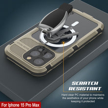 Load image into Gallery viewer, iPhone 15 Pro Max Metal Extreme 2.0 Series Aluminum Waterproof Case IP68 W/Buillt in Screen Protector [Gold]
