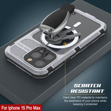 Load image into Gallery viewer, iPhone 15 Pro Max Metal Extreme 2.0 Series Aluminum Waterproof Case IP68 W/Buillt in Screen Protector [White]
