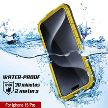 Load image into Gallery viewer, iPhone 15 Pro Metal Extreme 2.0 Series Aluminum Waterproof Case IP68 W/Buillt in Screen Protector [Yellow]
