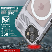 Load image into Gallery viewer, iPhone 15 Metal Extreme 2.0 Series Aluminum Waterproof Case IP68 W/Buillt in Screen Protector [White]
