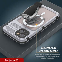 Load image into Gallery viewer, iPhone 15 Metal Extreme 2.0 Series Aluminum Waterproof Case IP68 W/Buillt in Screen Protector [White]
