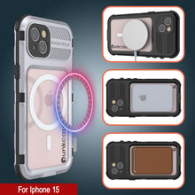 Load image into Gallery viewer, iPhone 15 Metal Extreme 2.0 Series Aluminum Waterproof Case IP68 W/Buillt in Screen Protector [White]
