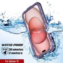 Load image into Gallery viewer, iPhone 15 Metal Extreme 2.0 Series Aluminum Waterproof Case IP68 W/Buillt in Screen Protector [Purple]
