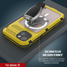 Load image into Gallery viewer, iPhone 15 Metal Extreme 2.0 Series Aluminum Waterproof Case IP68 W/Buillt in Screen Protector [Yellow]

