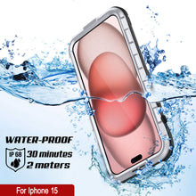 Load image into Gallery viewer, iPhone 15 Metal Extreme 2.0 Series Aluminum Waterproof Case IP68 W/Buillt in Screen Protector [White]
