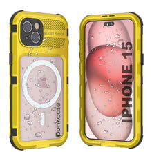 Load image into Gallery viewer, iPhone 15 Metal Extreme 2.0 Series Aluminum Waterproof Case IP68 W/Buillt in Screen Protector [Yellow]
