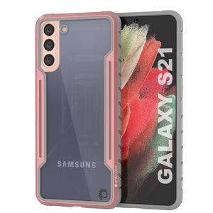 Punkcase S21 Ravenger Case Protective Military Grade Multilayer Cover [Rose-Gold]