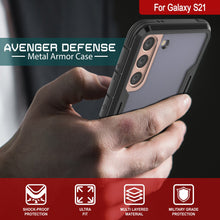 Load image into Gallery viewer, Punkcase S21 Ravenger Case Protective Military Grade Multilayer Cover [Black]
