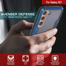 Load image into Gallery viewer, Punkcase S21 Ravenger Case Protective Military Grade Multilayer Cover [Blue]
