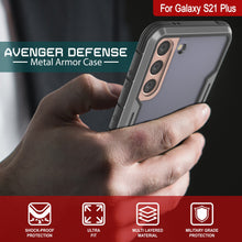 Load image into Gallery viewer, Punkcase S21+ Plus Ravenger Case Protective Military Grade Multilayer Cover [Grey-Black]
