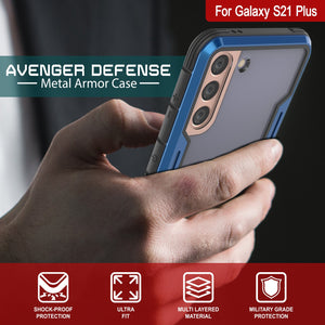 Punkcase S21+ Plus Ravenger Case Protective Military Grade Multilayer Cover [Blue]