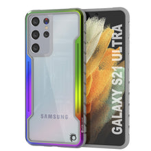 Load image into Gallery viewer, Punkcase S21 Ultra Ravenger Case Protective Military Grade Multilayer Cover [Rainbow]
