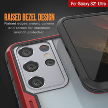 Load image into Gallery viewer, Punkcase S21 Ultra Ravenger Case Protective Military Grade Multilayer Cover [Red]
