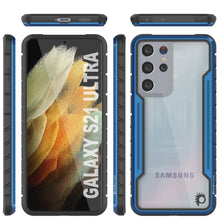 Load image into Gallery viewer, Punkcase S21 Ultra Ravenger Case Protective Military Grade Multilayer Cover [Blue]
