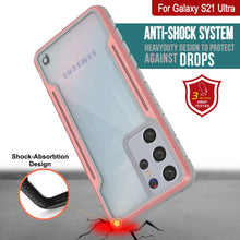 Load image into Gallery viewer, Punkcase S21 Ultra Ravenger Case Protective Military Grade Multilayer Cover [Rose-Gold]

