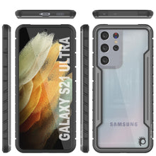 Load image into Gallery viewer, Punkcase S21 Ultra Ravenger Case Protective Military Grade Multilayer Cover [Grey-Black]
