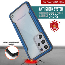 Load image into Gallery viewer, Punkcase S21 Ultra Ravenger Case Protective Military Grade Multilayer Cover [Blue]
