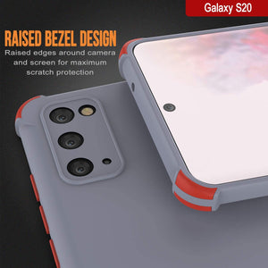 Punkcase Protective & Lightweight TPU Case [Sunshine Series] for Galaxy S20 [Grey]