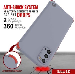 Punkcase Protective & Lightweight TPU Case [Sunshine Series] for Galaxy S20 [Grey]