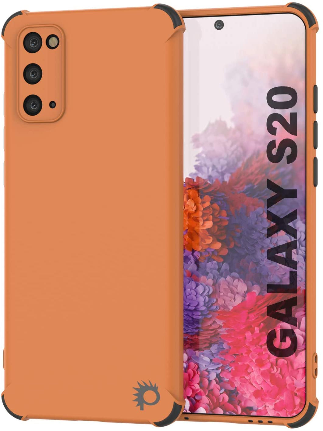 Punkcase Protective & Lightweight TPU Case [Sunshine Series] for Galaxy S20 [Orange]