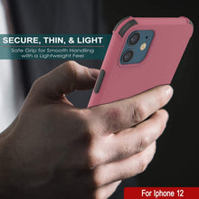 Load image into Gallery viewer, Punkcase Protective &amp; Lightweight TPU Case [Sunshine Series] for iPhone 12 [Rose]
