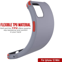 Load image into Gallery viewer, Punkcase Protective &amp; Lightweight TPU Case [Sunshine Series] for iPhone 12 Mini [Grey]
