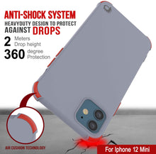 Load image into Gallery viewer, Punkcase Protective &amp; Lightweight TPU Case [Sunshine Series] for iPhone 12 Mini [Grey]
