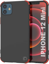 Load image into Gallery viewer, Punkcase Protective &amp; Lightweight TPU Case [Sunshine Series] for iPhone 12 Mini [Black]
