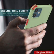 Load image into Gallery viewer, Punkcase Protective &amp; Lightweight TPU Case [Sunshine Series] for iPhone 12 Mini [Light Green]
