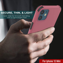 Load image into Gallery viewer, Punkcase Protective &amp; Lightweight TPU Case [Sunshine Series] for iPhone 12 Mini [Rose]
