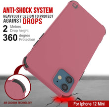 Load image into Gallery viewer, Punkcase Protective &amp; Lightweight TPU Case [Sunshine Series] for iPhone 12 Mini [Rose]
