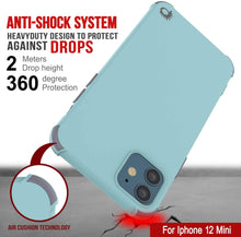 Load image into Gallery viewer, Punkcase Protective &amp; Lightweight TPU Case [Sunshine Series] for iPhone 12 Mini [Teal]

