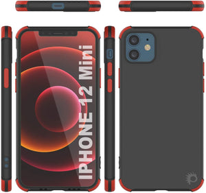 Punkcase Protective & Lightweight TPU Case [Sunshine Series] for iPhone 12 Mini [Black]