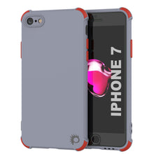 Load image into Gallery viewer, Punkcase Protective &amp; Lightweight TPU Case [Sunshine Series] for iPhone 7 [Grey]
