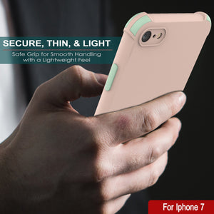 Punkcase Protective & Lightweight TPU Case [Sunshine Series] for iPhone 7 [Pink]