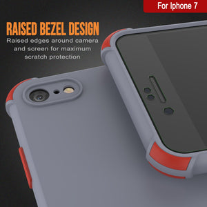 Punkcase Protective & Lightweight TPU Case [Sunshine Series] for iPhone 7 [Grey]