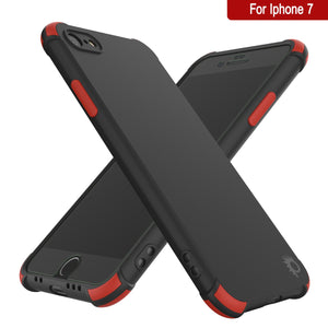 Punkcase Protective & Lightweight TPU Case [Sunshine Series] for iPhone 7 [Black]