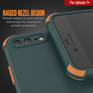 Punkcase Protective & Lightweight TPU Case [Sunshine Series] for iPhone 7+ Plus [Dark Green]