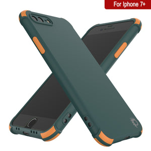 Punkcase Protective & Lightweight TPU Case [Sunshine Series] for iPhone 7+ Plus [Dark Green]