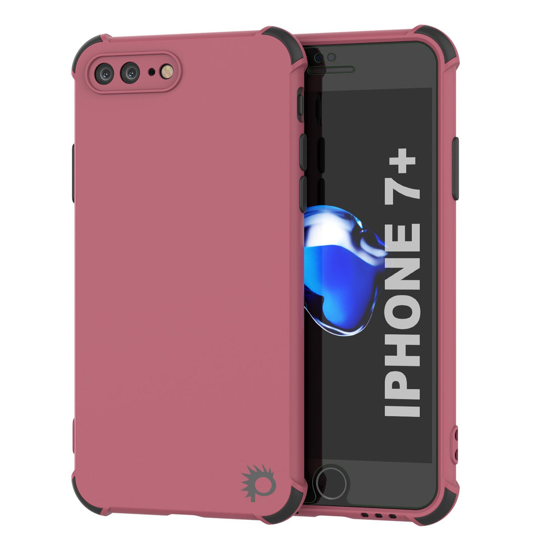 Punkcase Protective & Lightweight TPU Case [Sunshine Series] for iPhone 7+ Plus [Rose]