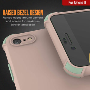 Punkcase Protective & Lightweight TPU Case [Sunshine Series] for iPhone 8 [Pink]