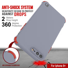 Load image into Gallery viewer, Punkcase Protective &amp; Lightweight TPU Case [Sunshine Series] for iPhone 8+ Plus [Grey]
