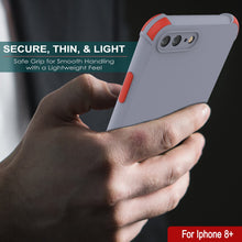 Load image into Gallery viewer, Punkcase Protective &amp; Lightweight TPU Case [Sunshine Series] for iPhone 8+ Plus [Grey]
