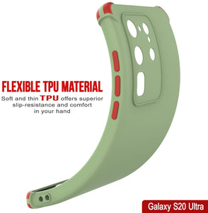 Punkcase Protective & Lightweight TPU Case [Sunshine Series] for Galaxy S20 Ultra [Light Green]
