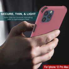 Load image into Gallery viewer, Punkcase Protective &amp; Lightweight TPU Case [Sunshine Series] for iPhone 12 Pro Max [Rose]
