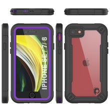 Load image into Gallery viewer, iPhone 7 Waterproof IP68 Case, Punkcase [Purple]  [Maximus Series] [Slim Fit] [IP68 Certified] [Shockresistant] Clear Armor Cover with Screen Protector | Ultimate Protection
