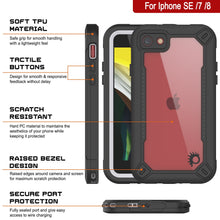 Load image into Gallery viewer, iPhone 7 Waterproof IP68 Case, Punkcase [white]  [Maximus Series] [Slim Fit] [IP68 Certified] [Shockresistant] Clear Armor Cover with Screen Protector | Ultimate Protection
