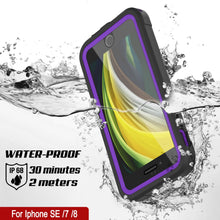 Load image into Gallery viewer, iPhone 7 Waterproof IP68 Case, Punkcase [Purple]  [Maximus Series] [Slim Fit] [IP68 Certified] [Shockresistant] Clear Armor Cover with Screen Protector | Ultimate Protection
